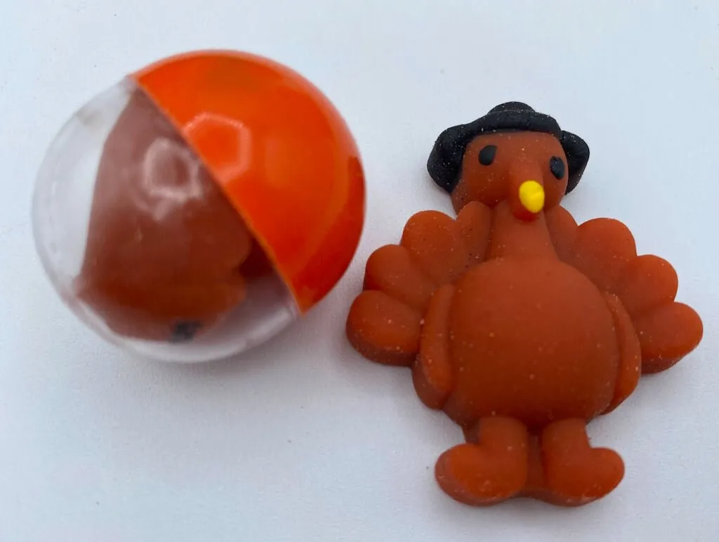 Pumpkin Pie Slice Kids Bath Bomb with Turkey Fidget Inside