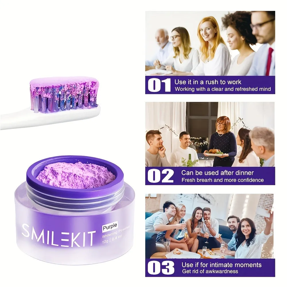 Purple Teeth Whitening Powder