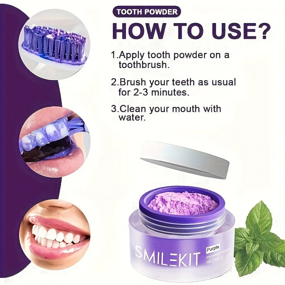Purple Teeth Whitening Powder