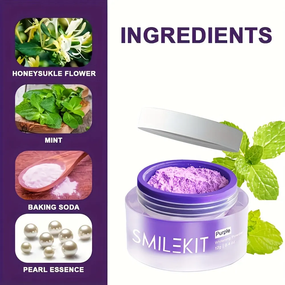 Purple Teeth Whitening Powder