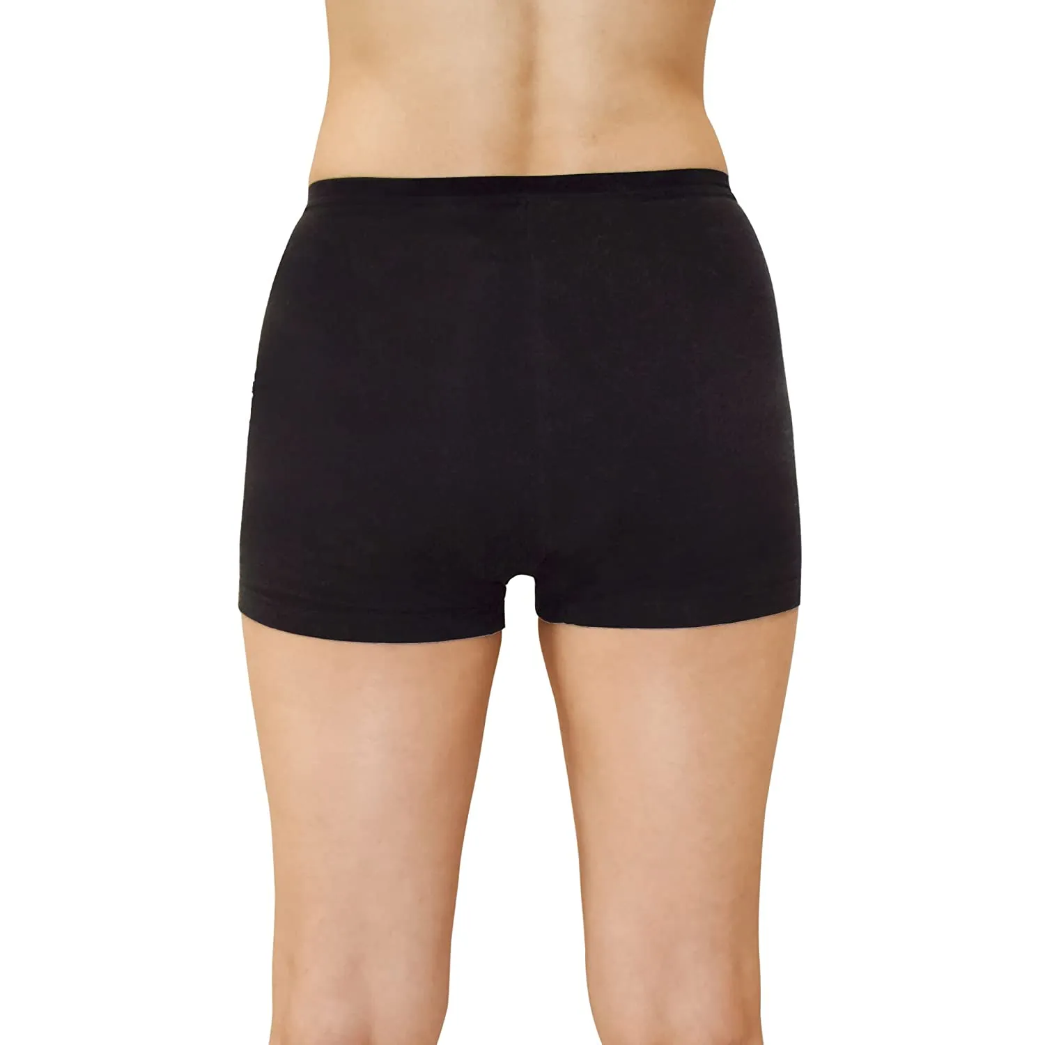 QNIX Boxer Brief Period Underwear | Large | Black