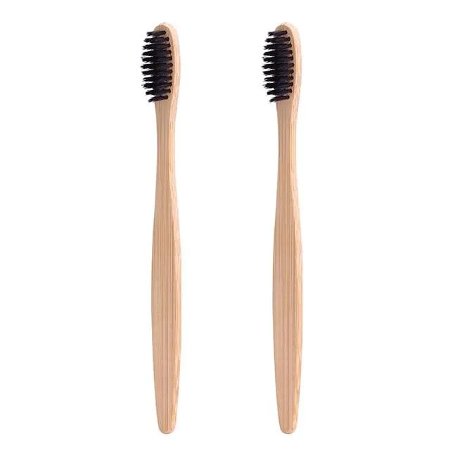 RadiantSmile™ Teeth Whitening Bamboo Charcoal Powder & Wooden Tooth Brush