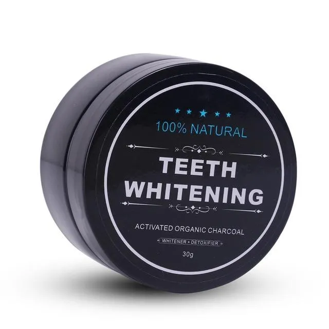 RadiantSmile™ Teeth Whitening Bamboo Charcoal Powder & Wooden Tooth Brush