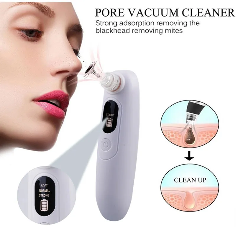 Rechargeable Handheld Blackhead Led Display Remover