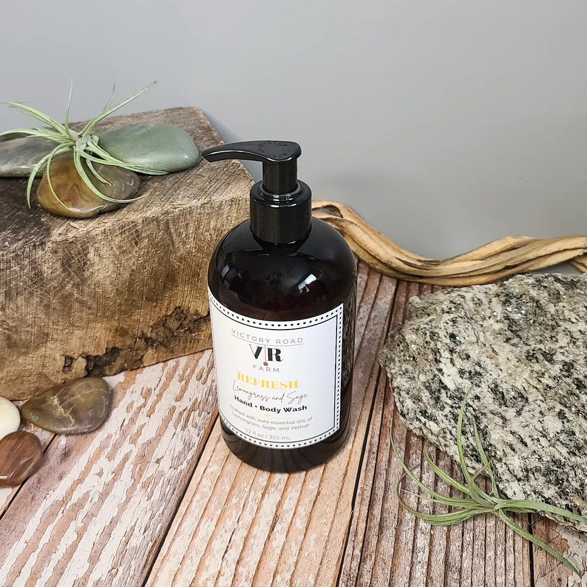 REFRESH Lemongrass and Sage Hand   Body Wash