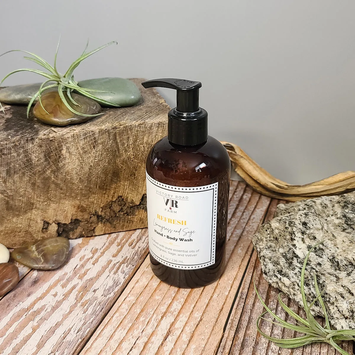 REFRESH Lemongrass and Sage Hand   Body Wash