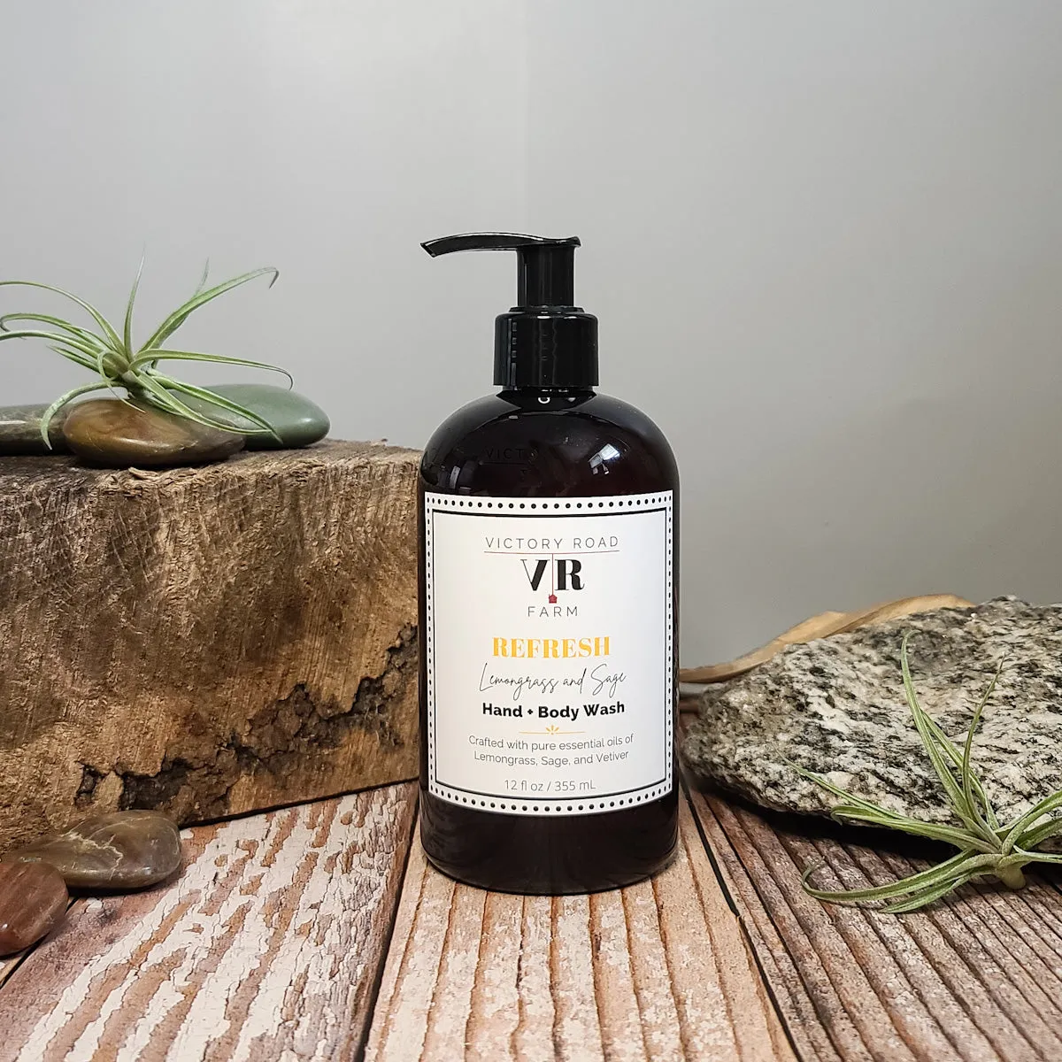 REFRESH Lemongrass and Sage Hand   Body Wash