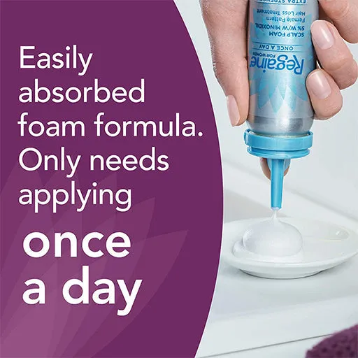 Regaine for women once a day extra strength scalp foam 2 month supply