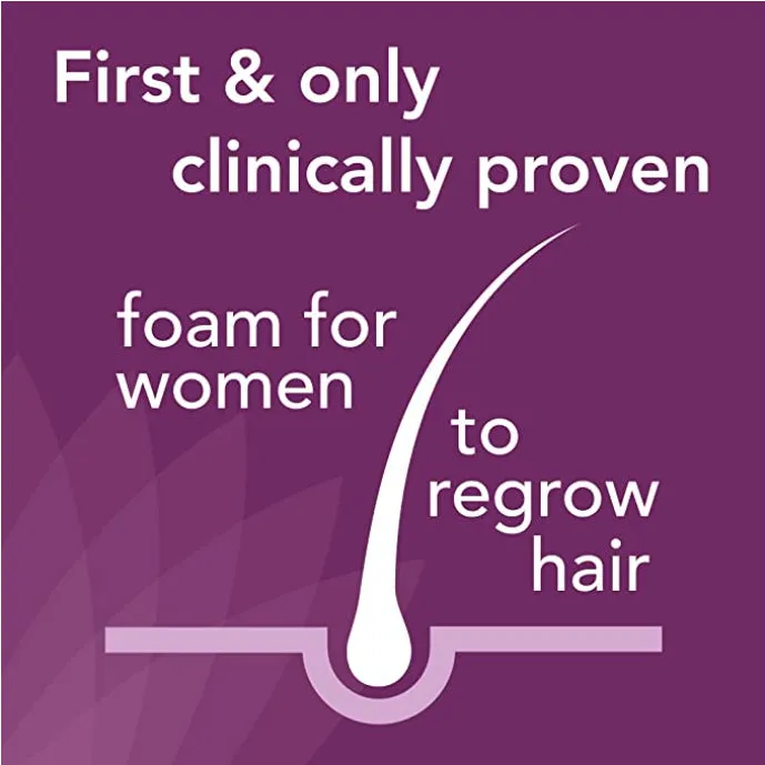 Regaine for women once a day extra strength scalp foam 2 month supply