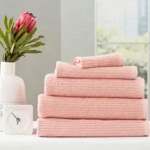 Renee Taylor Cobblestone 5 Piece Blush Towel Pack