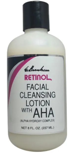 Retinol Facial Cleansing Lotion w/AHA 8 Oz.