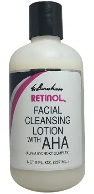Retinol Facial Cleansing Lotion w/AHA 8 Oz.