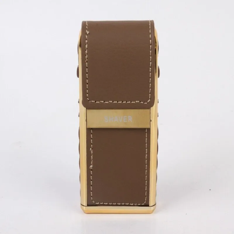 Retro Leather Travel Electric Shaver