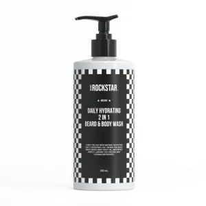 Rockstar 2 in 1 Beard & Body Wash 500ml