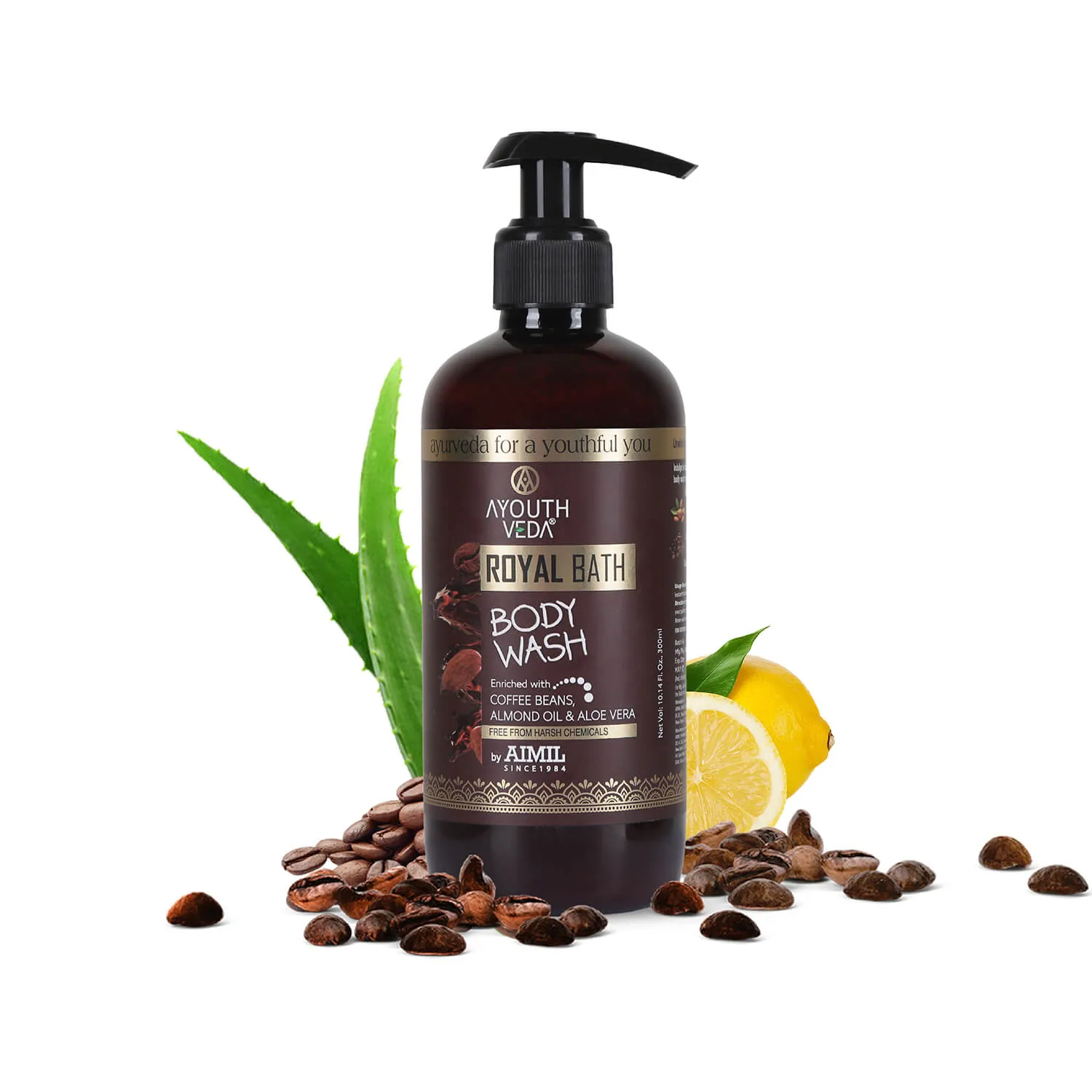 Royal Bath Body Wash with Coffee & Aloe vera 300ml