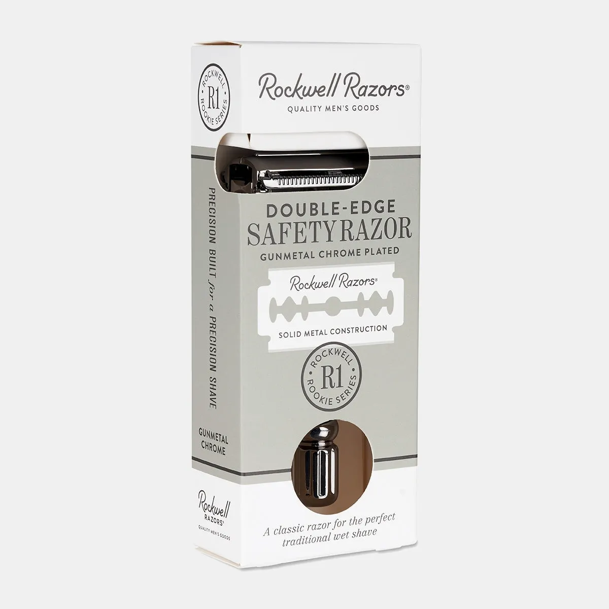Safety Razor Rockwell R1 In Gunmetal Chrome
