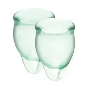 Satisfyer Feel confident Menstrual Cup (Light Green)