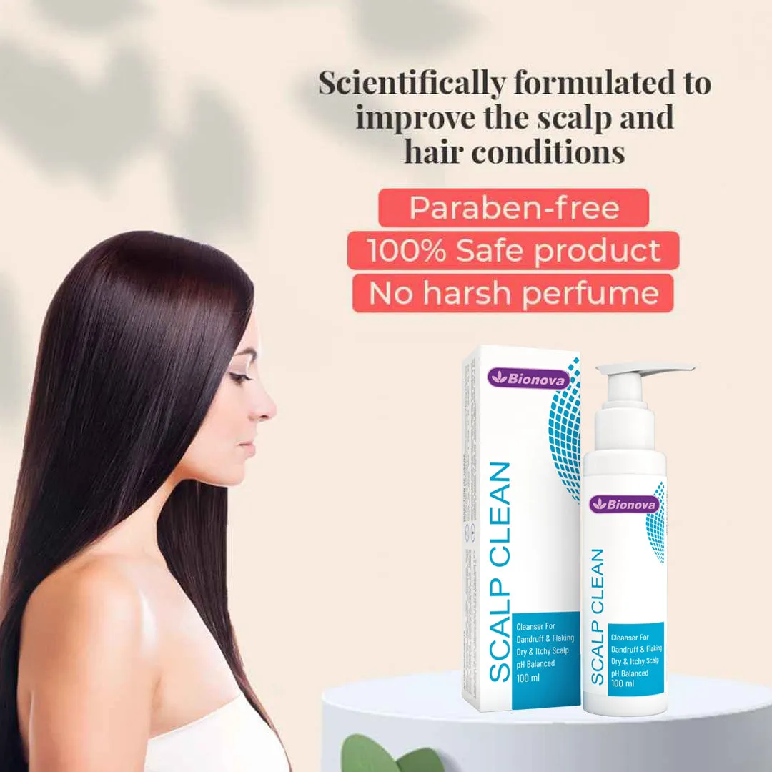 Scalp Clean Anti-Dandruff Shampoo - Gentle pH-Balanced, for Dry, Itchy and Flaky Scalp