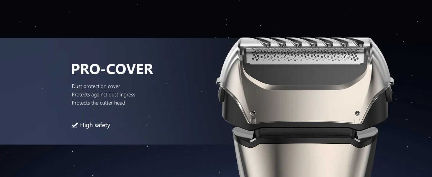 Sejoy Electric Razor for Men – Rechargeable Wet/Dry Foil Shaver with Automatic Cleaning and Fast Charging