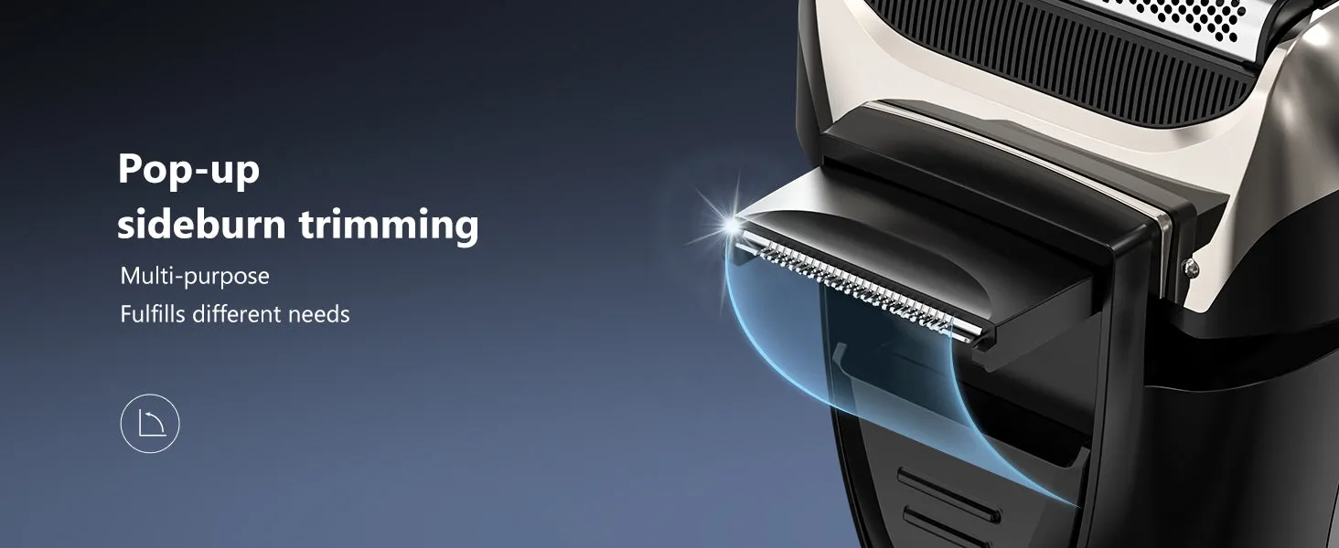 Sejoy Electric Razor for Men – Rechargeable Wet/Dry Foil Shaver with Automatic Cleaning and Fast Charging