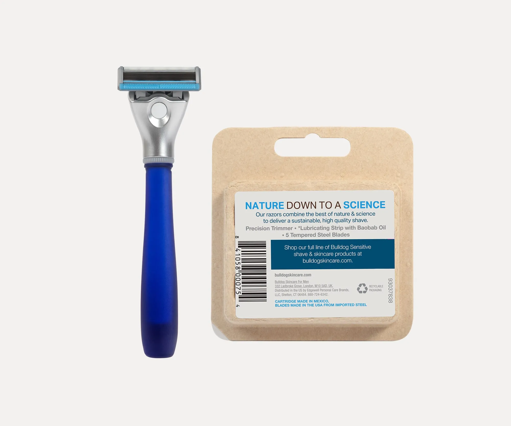 Sensitive Glass Razor   4 Refills
