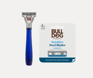Sensitive Glass Razor   4 Refills