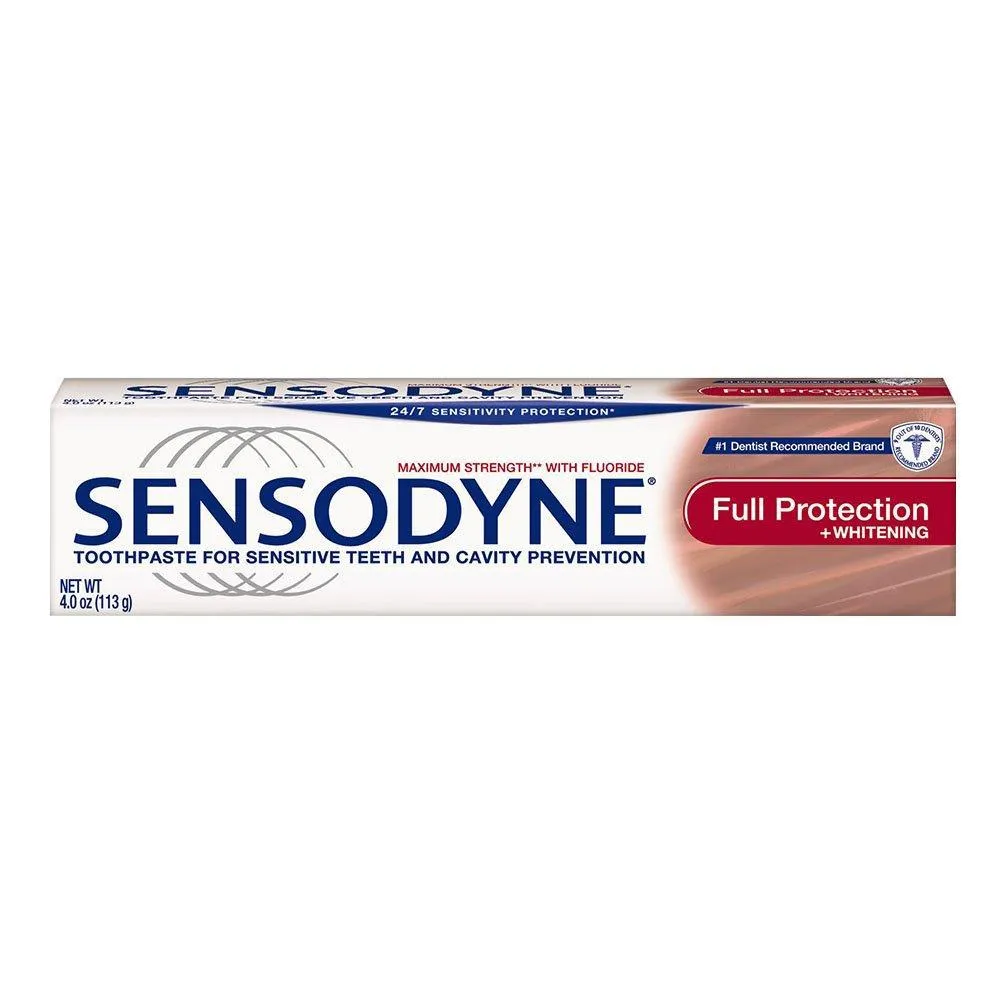 Sensodyne Full Protection Teeth Whitening Sensitive Toothpaste - 4 Oz