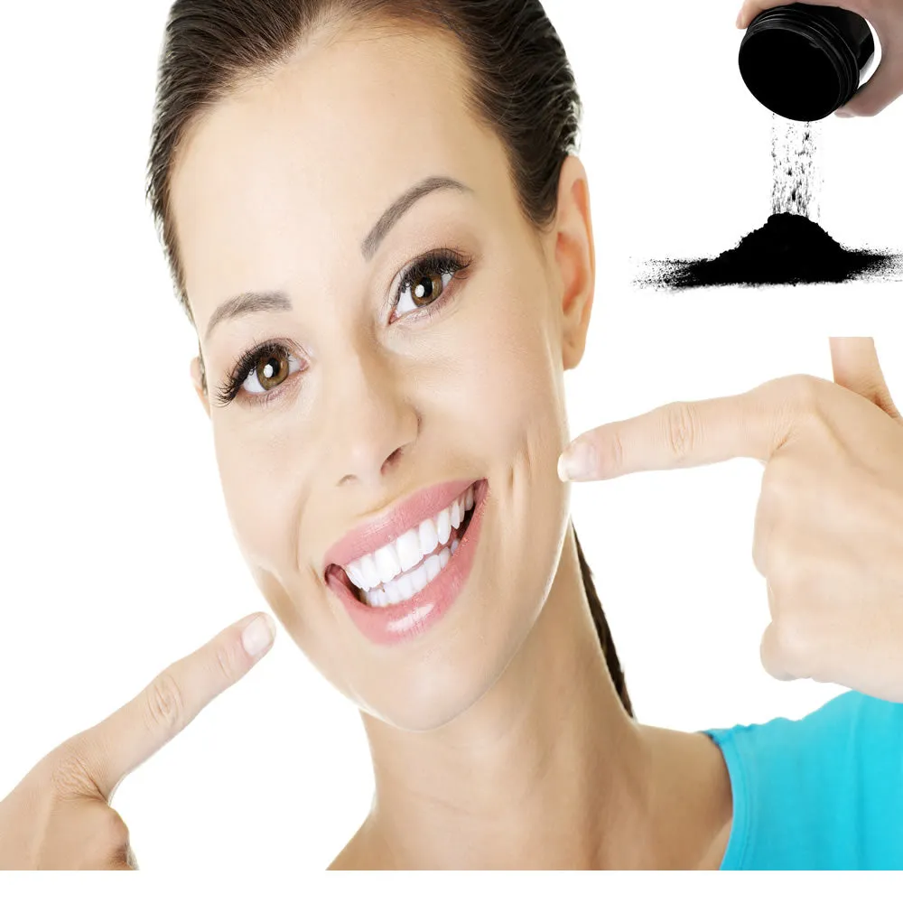 Sexy Sparkles Tooth Whitener, Teeth Whitening Activated Charcoal Powder Natural Organic Whitens Stained Teeth