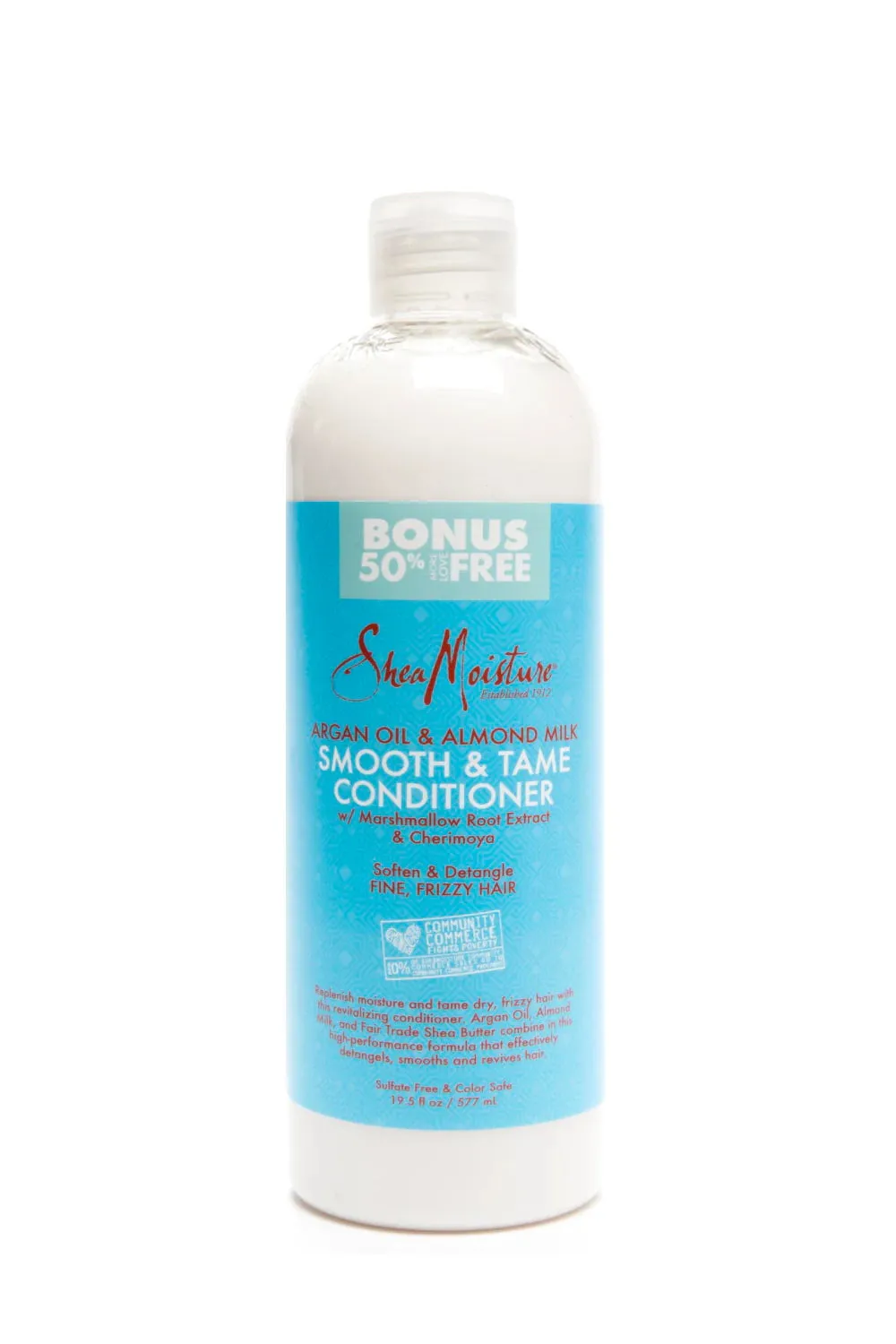 Shea Moisture Argan Oil And Almond Milk Smooth And Tame Conditioner 577ml