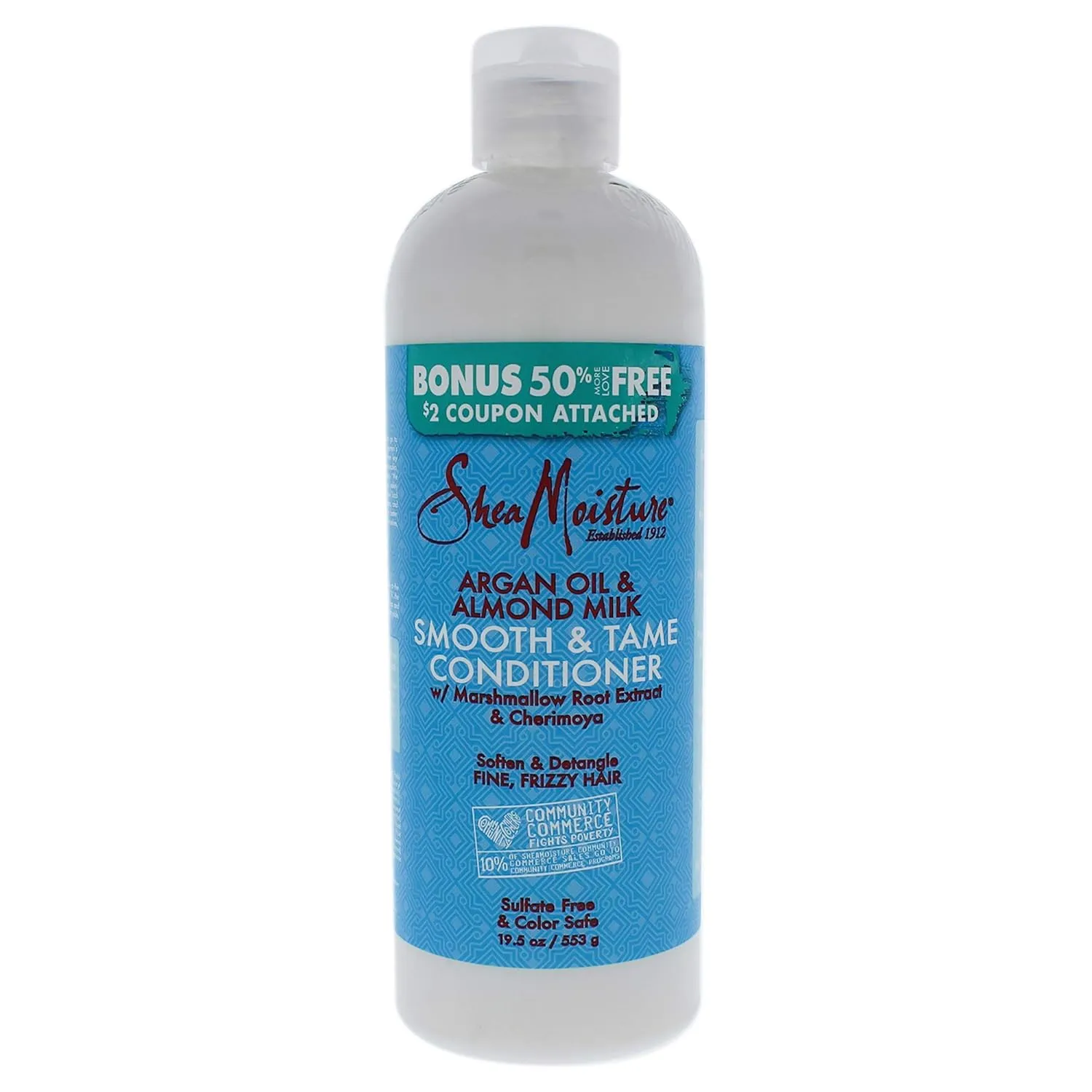 Shea Moisture Argan Oil And Almond Milk Smooth And Tame Conditioner 577ml