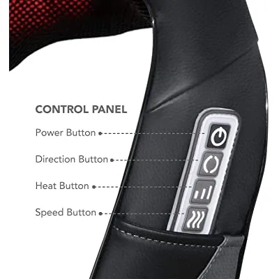 Shiatsu Neck Shoulder Massager Electric Back Massage with Heat