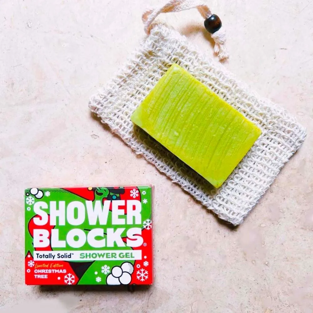 Shower Blocks Gel Bar - Christmas Tree