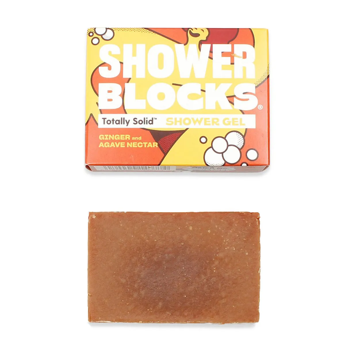 Shower Blocks Gel Bar - Ginger & Agave Nectar