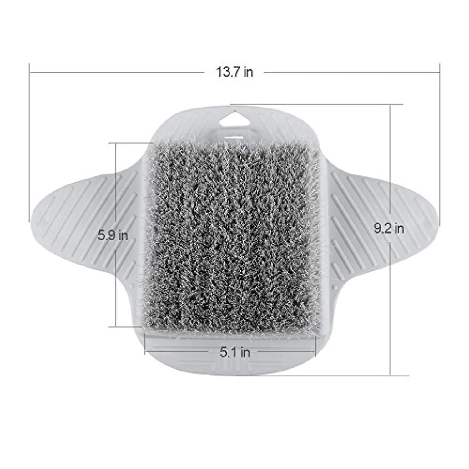 Shower Foot Scrubber Bath Brush, Free Hanging Hooks, Foot Brush Bristles Deep Clean, Hard Dead Rough Dry Skin Callus Exfoliate Stimulate Feet Cleaner Scrub Massager Spa...