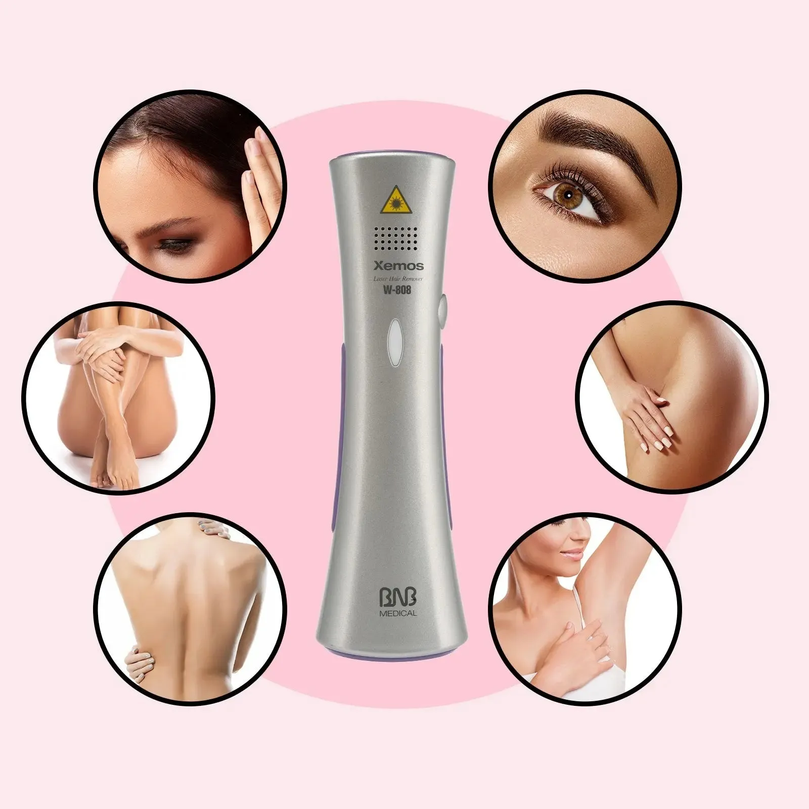 Silhouette laser hair remover permanent epliation system body face home