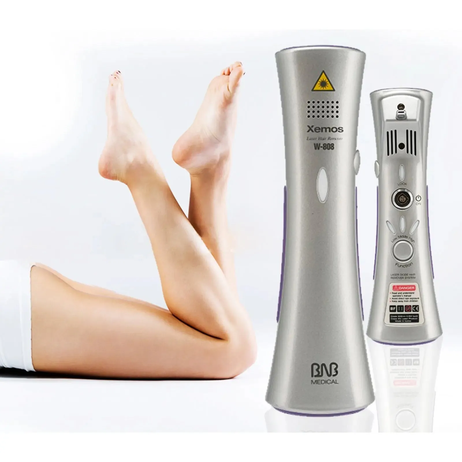 Silhouette laser hair remover permanent epliation system body face home