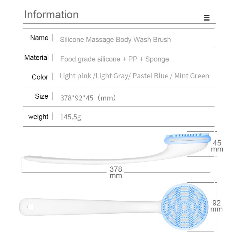 Silicone Back Scrubber
