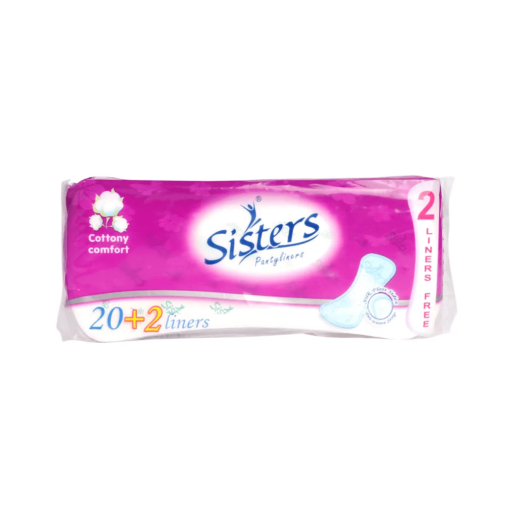 Sisters Panty Liner Cottony Comfort - 20   2 Liners