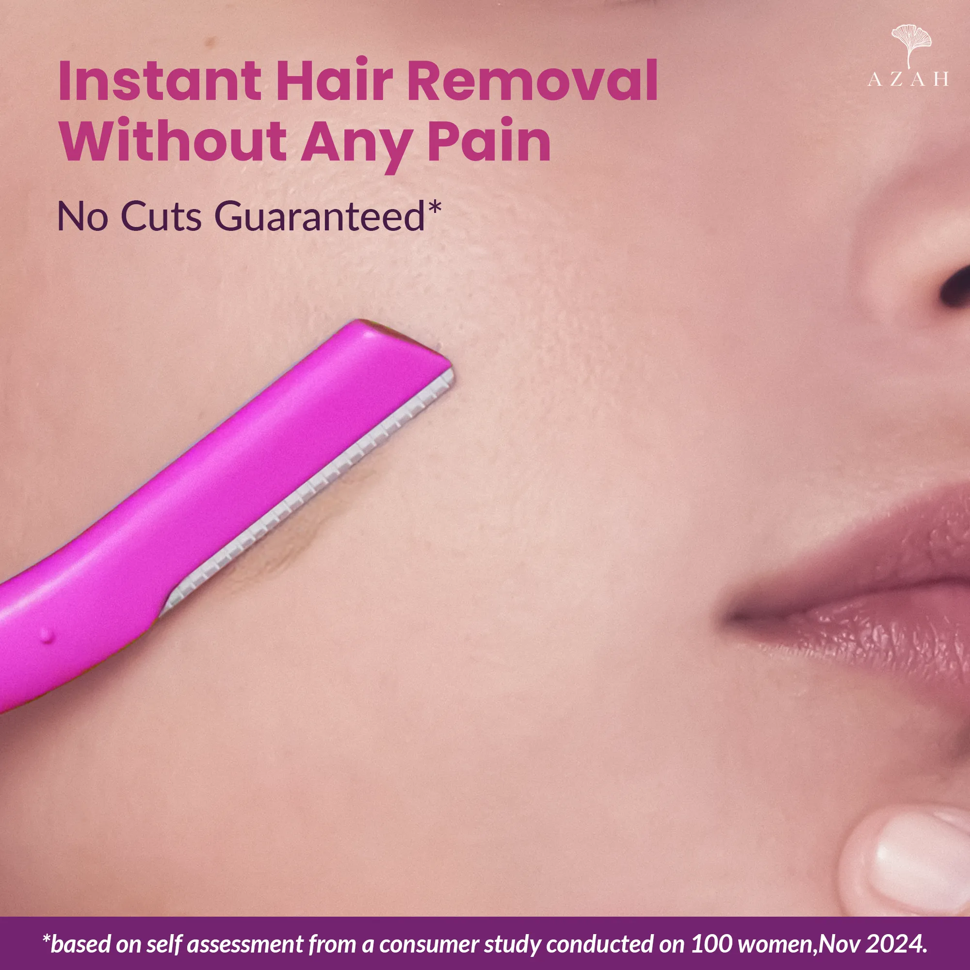 Smooth Moves Face Razor For Women | Instant & Painless | Pack Of 3