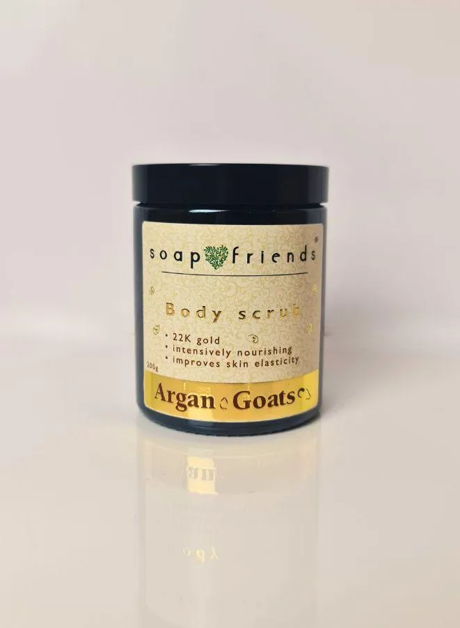 Soap&Friends Argan & Goats Body Scrub , Improves Skin Elasticity | 200 ml