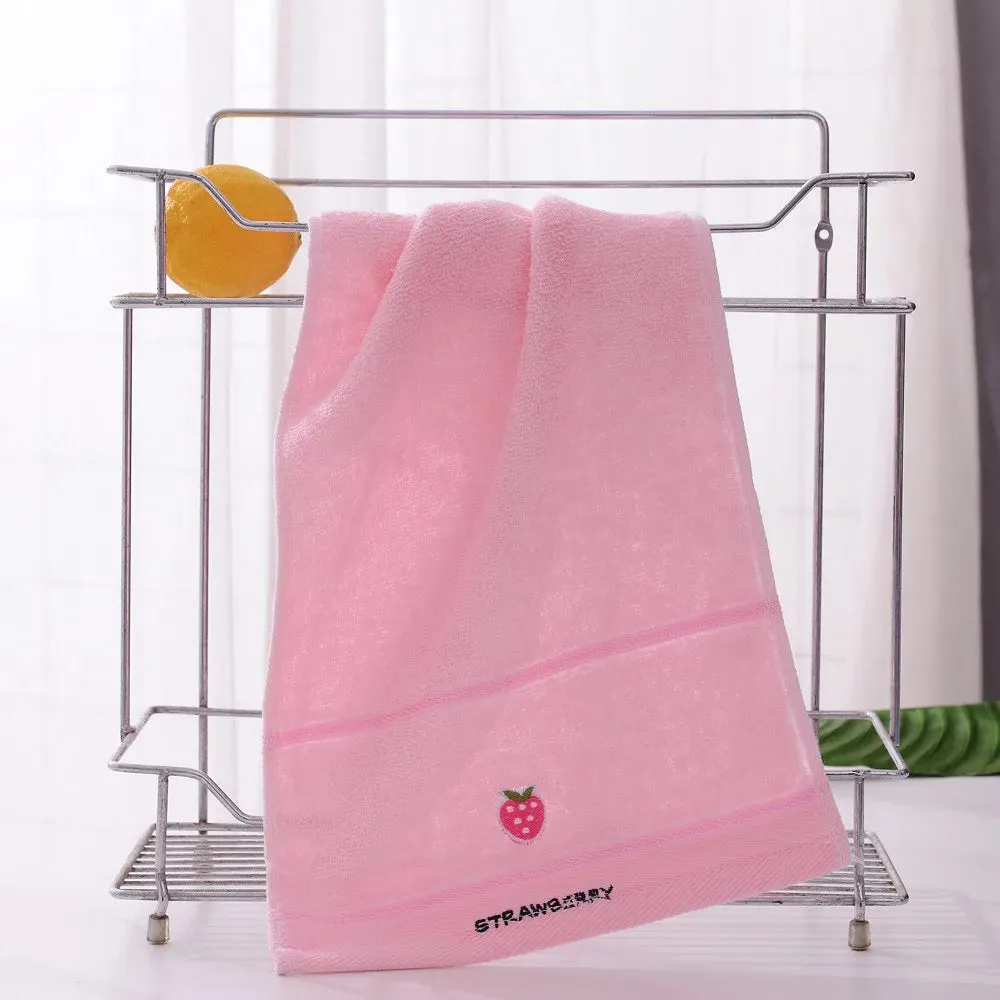 Soft Cotton Cartoon Fruit Baby Bath Towel