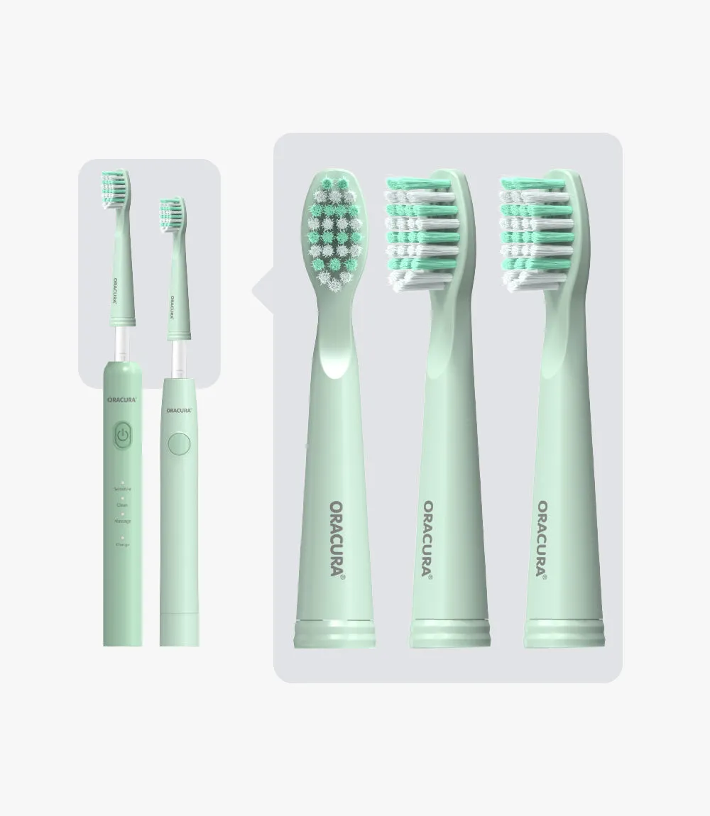 Sonic Lite Electric Toothbrush Heads For SB100 & SB200 (Pack of 3 Brush Heads)