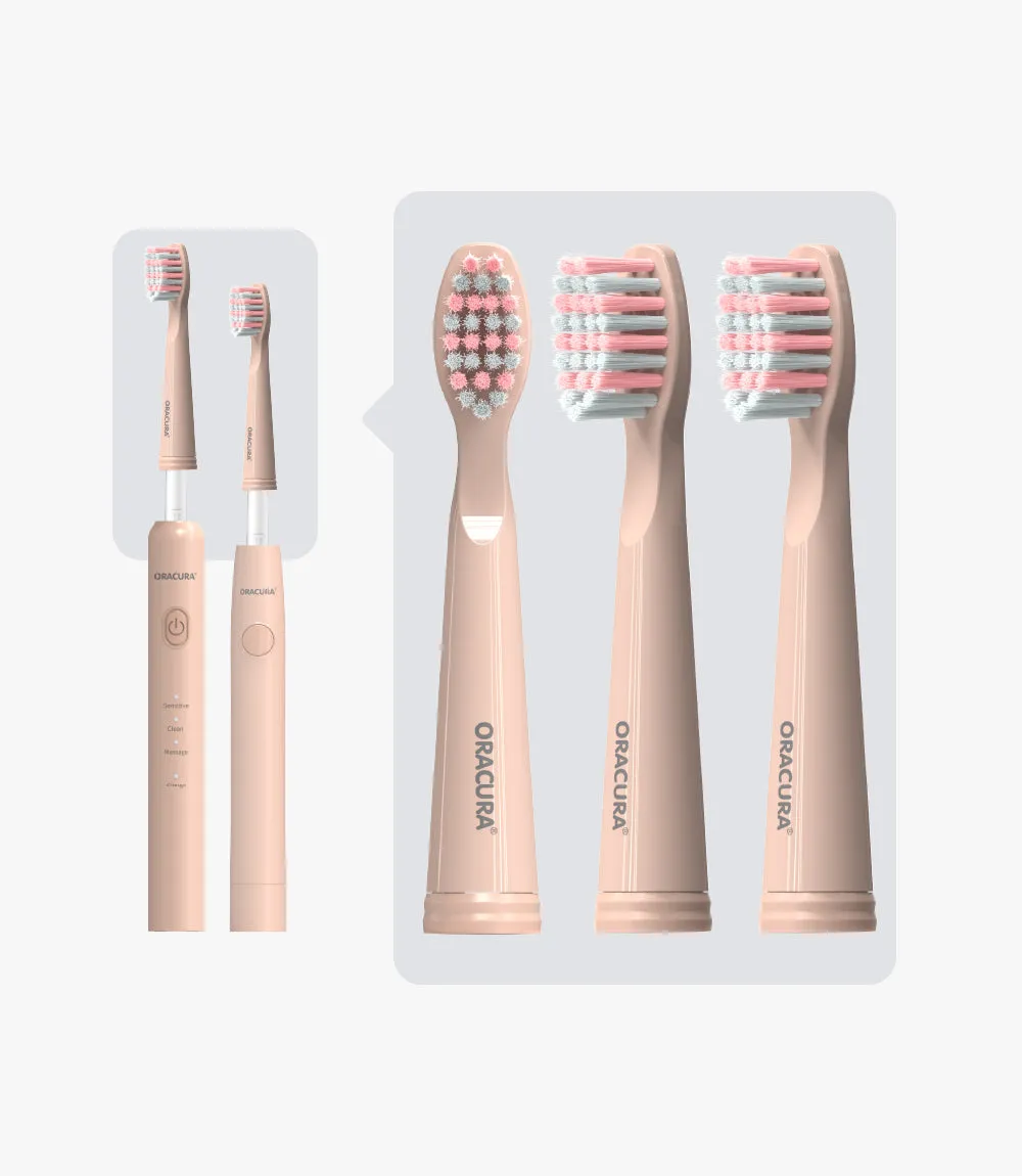 Sonic Lite Electric Toothbrush Heads For SB100 & SB200 (Pack of 3 Brush Heads)