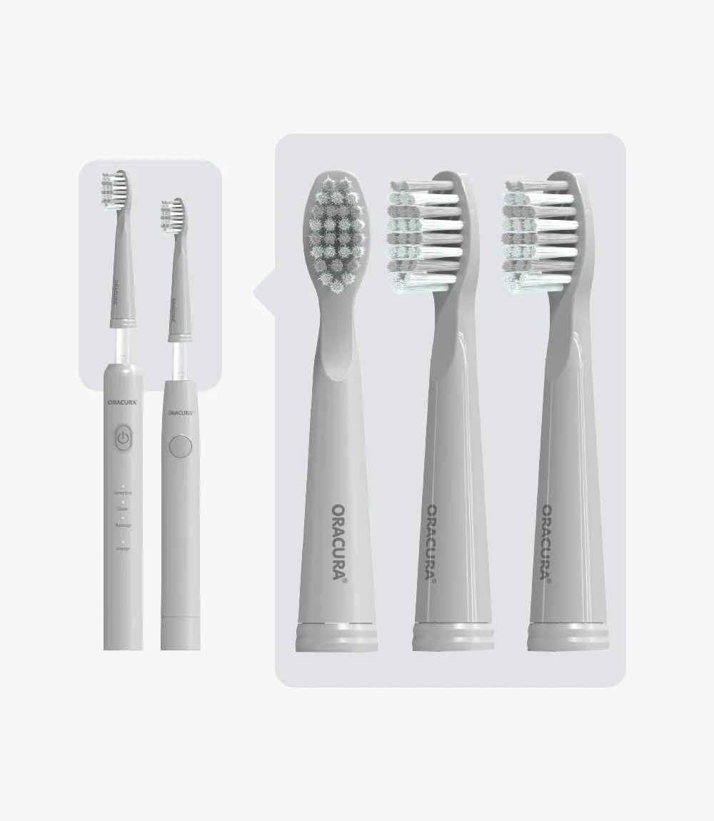 Sonic Lite Electric Toothbrush Heads For SB100 & SB200 (Pack of 3 Brush Heads)