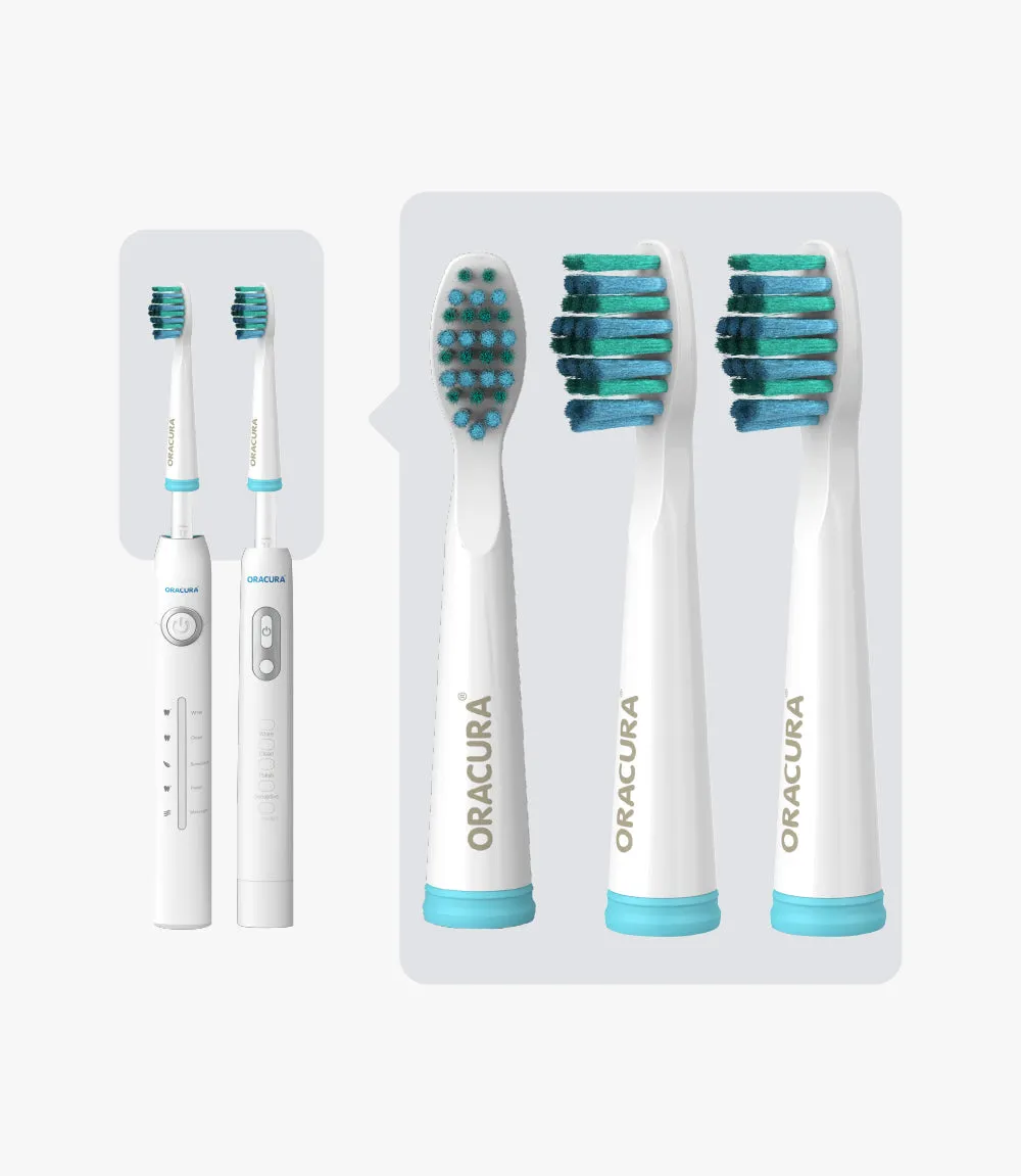 Sonic Lite Electric Toothbrush Heads For SB100 & SB200 (Pack of 3 Brush Heads)