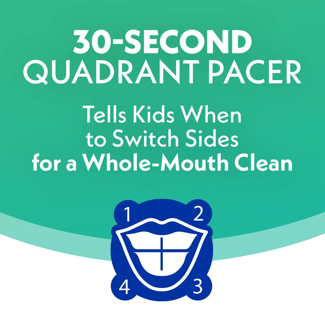 Spinbrush Smart Clean Kids Electric Toothbrush, Glow in the Dark, Battery-Powered