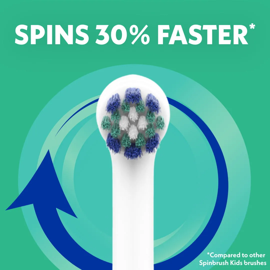 Spinbrush Smart Clean Kids Electric Toothbrush, Glow in the Dark, Battery-Powered