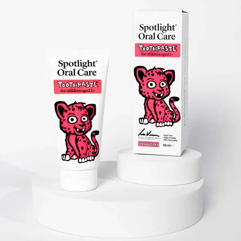 Spotlight Oral Care Kids Cheetah Strawberry Toothpaste