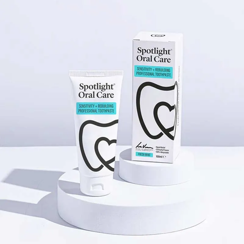Spotlight Oral Care Sensitivity   Rebuilding Professional Toothpaste