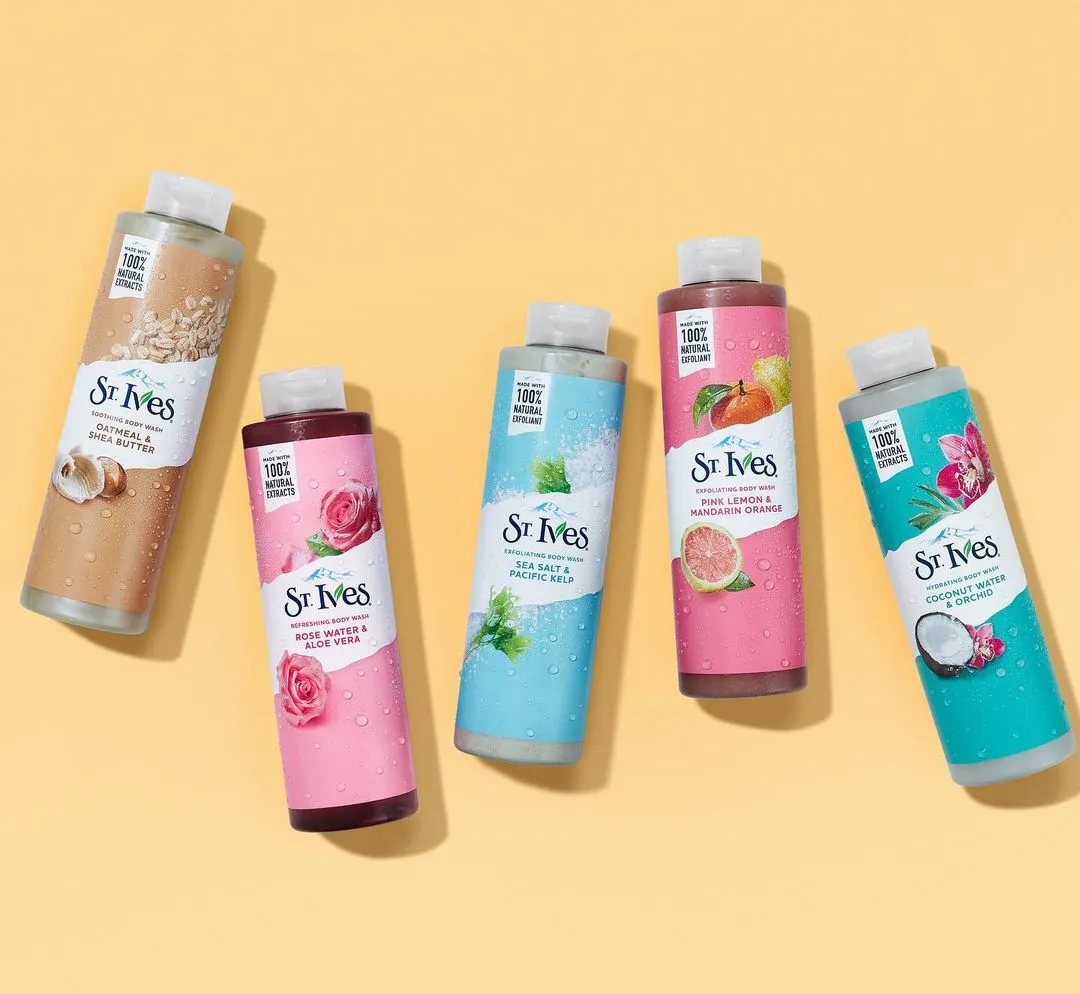 ST IVES BODY WASH- ROSE WATER & ALOE VERA 650ML